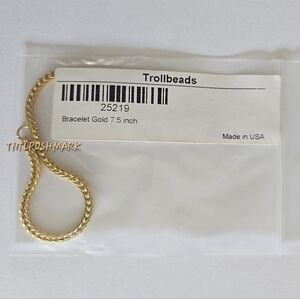 Trollbeads 14kt Gold Bracelet-TAUBR-00004. Size 7.5in (6.7in actual).